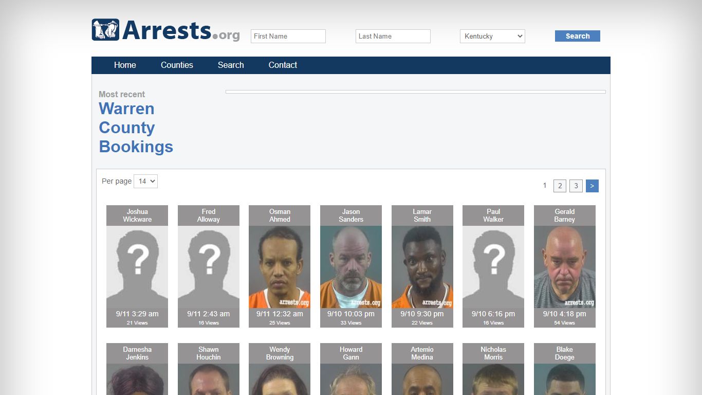 Warren County Arrests and Inmate Search